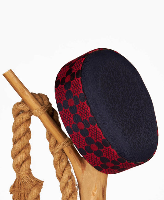 North Hibiscus in Navy & Red